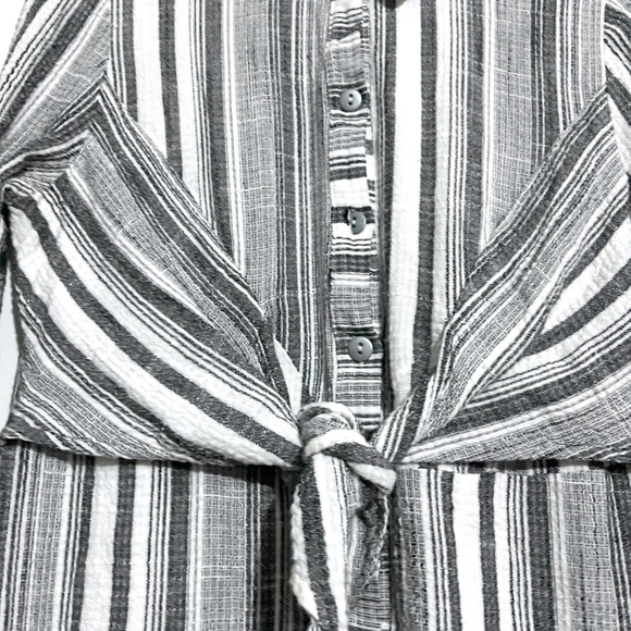 HD in Paris ANTHROPOLOGIE Tie-Waist Striped Shirt Dress - Picture 7 of 12